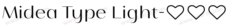 Midea Type Light字体转换